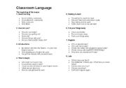 English worksheet: Classroom vocabulary