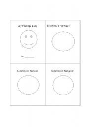 English worksheet: My Feelings Book