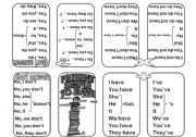 English Worksheet: Verb To HAVE minibook