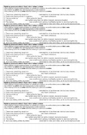 English Worksheet: Relatives pronoun 