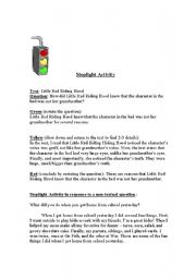 English Worksheet: Stoplight Answer Format