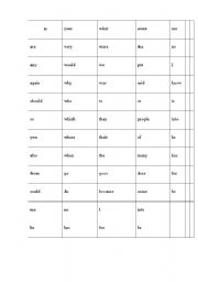 English worksheet: Power Words 9English)