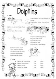 Reading Dolphins (can - can´t)
