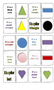 English Worksheet: Domino shapes