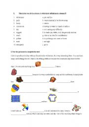 English worksheet: Holiday in wilderness