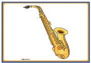 English Worksheet: Musical instruments flashcards 2