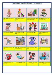 English Worksheet: Personal and Object Pronouns