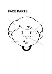 English Worksheet: Face Parts