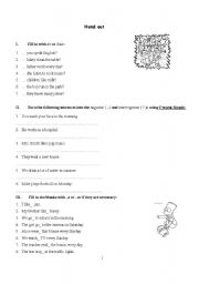 English Worksheet: Present simple