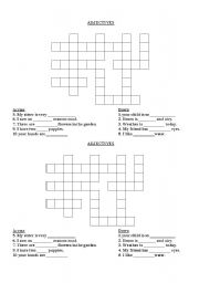 English Worksheet: ADJECTIVE PUZZLE