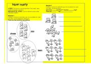 English worksheet: COUNTABLES