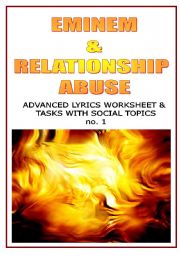 English Worksheet: EMINEM & RELATIONSHIP ABUSE