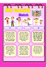 English Worksheet: Family and Home!