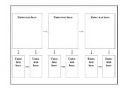 English Worksheet: flow map