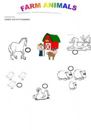 English worksheet: FARM ANIMALS