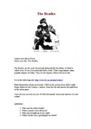 English worksheet: The Beatles