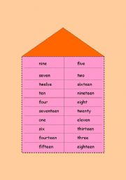 English worksheet: Numbers