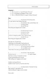 English Worksheet: Lemon tree song activity