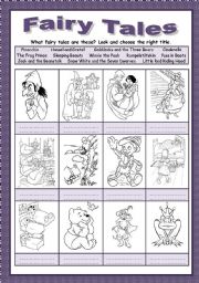 English Worksheet: Fairy tales