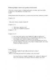 English worksheet: Wuthering Heights