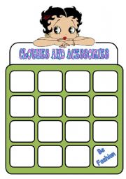 English Worksheet: Clothes and Acessories-2nd part