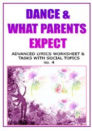 English Worksheet: DANCE & WHAT PARENTS EXPECT