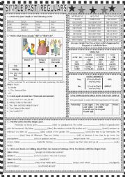 English Worksheet: SIMPLE PAST (REGULARS)