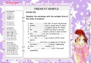 English Worksheet: PRESENT SIMPLE - for the beginners TENSES PART 2