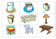 English Worksheet: Furniture memory set 2 of 2