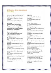 English Worksheet: Billionaire - the song