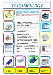 English Worksheet: TECHNOLOGY