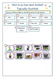 English Worksheet: What do you know about Scotland?