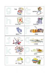 English worksheet: Domino 2 alphabet 