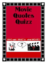 Movie Quotes Quizz (1/2) - Key included