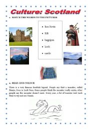 English Worksheet: Scotland