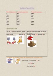 English worksheet: possessives