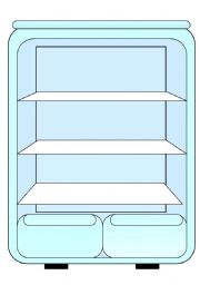 English Worksheet: What is there in the fridge? card game 