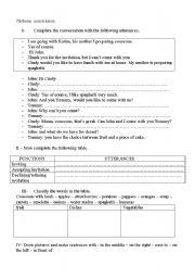 English worksheet: food