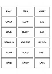 Memory Game - Adverbs of Manner