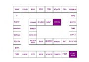 English Worksheet: Plural of nouns - Board game