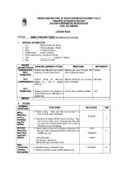 English worksheet: simple present tense