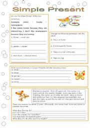 English Worksheet: Simple Present