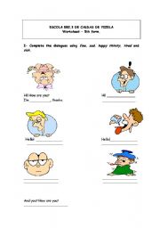 English Worksheet: How are you? Feelings