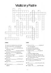 English worksheet: jobs puzzle and diary