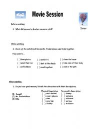 English Worksheet: Disney Movie UP