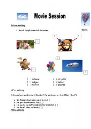 English Worksheet: Disney Movie UP