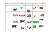 English worksheet: Memory Game on an OHP