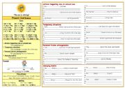 English Worksheet: Tenses (3) - Present Continuous - all about it (B&W) - an extended version of my older WS, fully editable