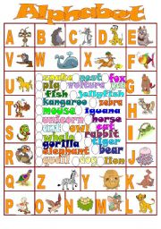 English Worksheet: Alphabet Part 1