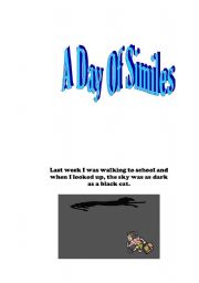 English worksheet: A Day Of Similes